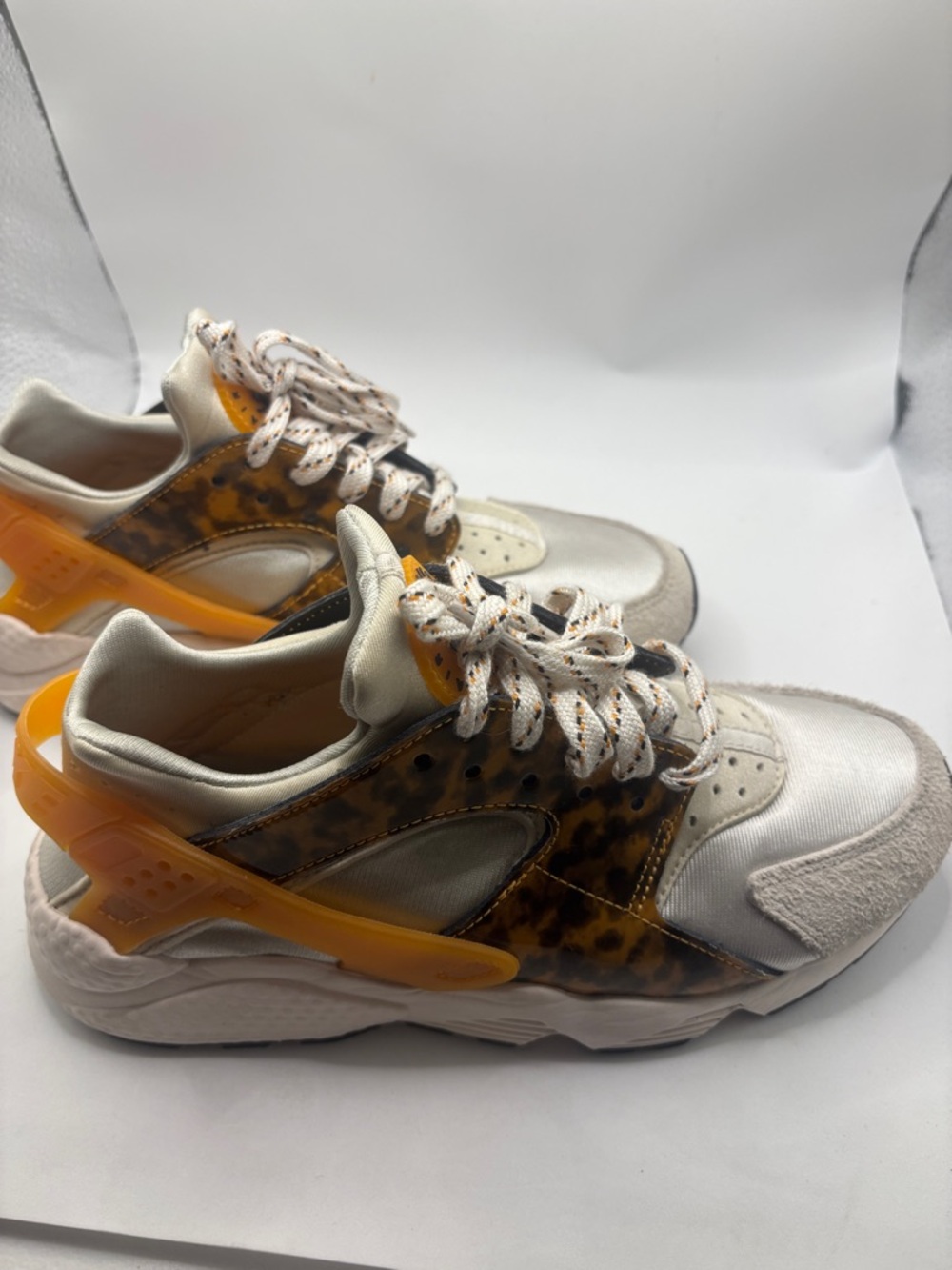 Nike Air Huarache Tortoiseshell sneakers SZ 9.5M model DQ9317-001 Suede neoprene - Picture 6 of 12